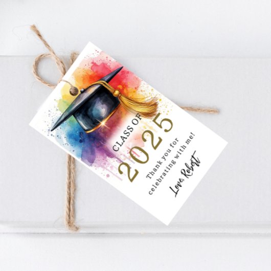 水彩風卒業クラス2025ギフトタグ ギフトタグ