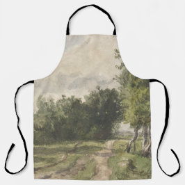 水彩風景のパス – 一定のトロヨン エプロン