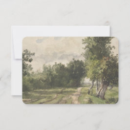 水彩風景のパス – 一定のトロヨン サンキューカード