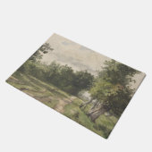 水彩風景のパス – 一定のトロヨン ドアマット (アングル)