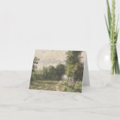 水彩風景のパス – 一定のトロヨン ノートカード (正面)