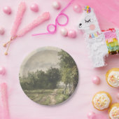 水彩風景のパス – 一定のトロヨン ペーパープレート (パーティー)