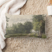 水彩風景のパス – 一定のトロヨン ランバークッション (ブランケット)