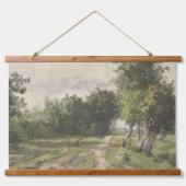 水彩風景のパス – 一定のトロヨン 吊り下げ型タペストリー (正面)