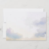 水彩風景中央結婚式招待状 招待状 (裏面)