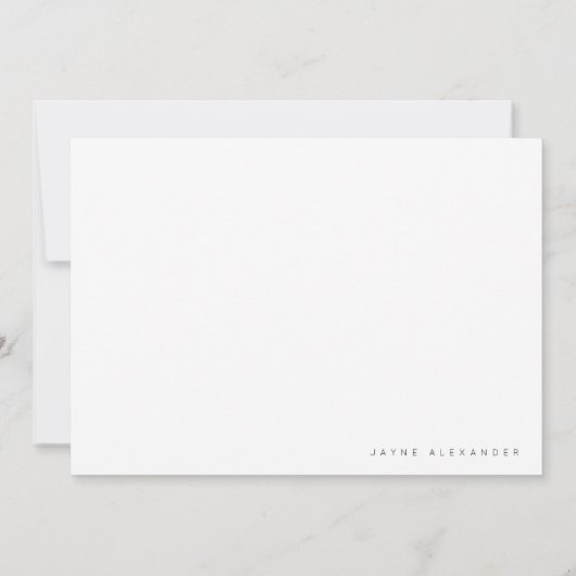 水彩風景地中海の名前をカスタムする サンキューカード (裏面)