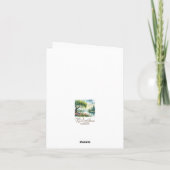 水彩風景感謝カード サンキューカード (裏面)