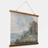 水彩風景画 吊り下げ型タペストリー (傾斜あり)