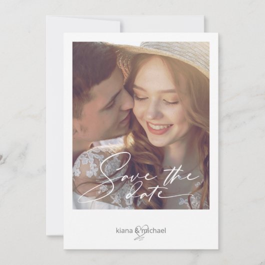 水彩風景結婚のセージ緑ID786 セーブザデート (正面)