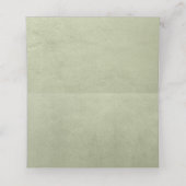 水彩風景結婚のセージ緑ID786 プレイスカード (内部開封)