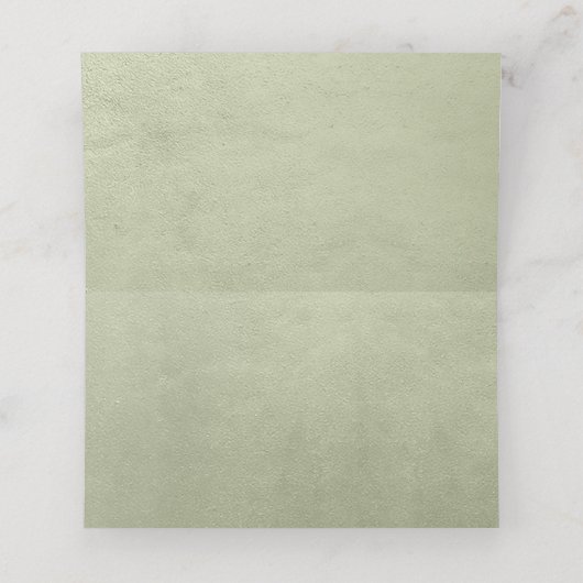 水彩風景結婚のセージ緑ID786 プレイスカード (内部開封)