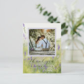水彩風景結婚の写感謝してい真 ポストカード (スタンド正面)