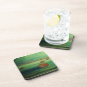 水彩風景絵を描の緑 コースター (右側)