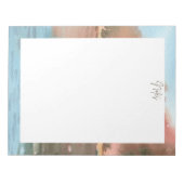 水彩風景縁ど ノートパッド (正面)