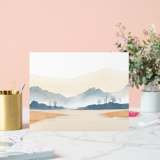 水彩風景背景 アクリルサイン (ウェディング)