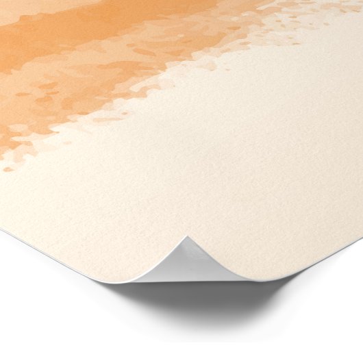 水彩風景背景 ポスター (角)