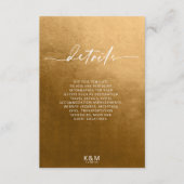 水彩風景詳細秋金ゴールドID786 エンクロージャーカード (正面)