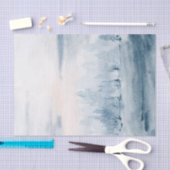 水彩風景雪の雲 薄葉紙 (クラフト)