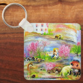 水彩風景 キーホルダー (正面)