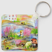 水彩風景 キーホルダー (裏面)