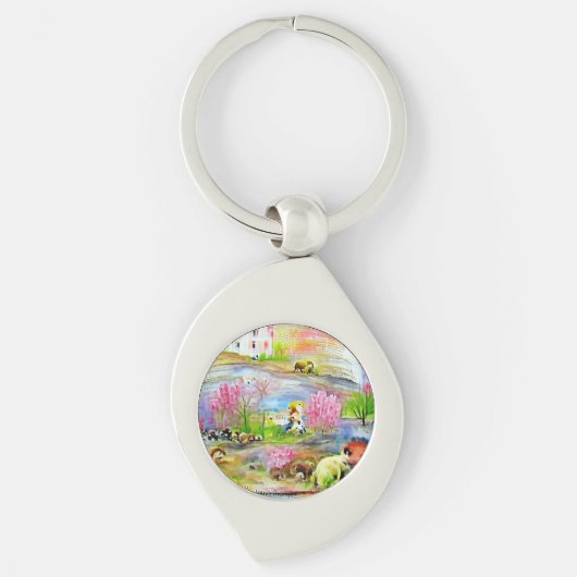 水彩風景 キーホルダー (正面)