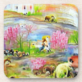 水彩風景 コースター