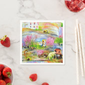 水彩風景 スタンダードカクテルナプキン (インサイチュ)