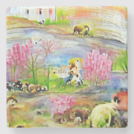 水彩風景 ストーンコースター