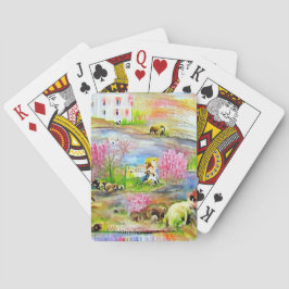 水彩風景 トランプ