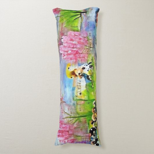 水彩風景 ボディピロー (正面縦)