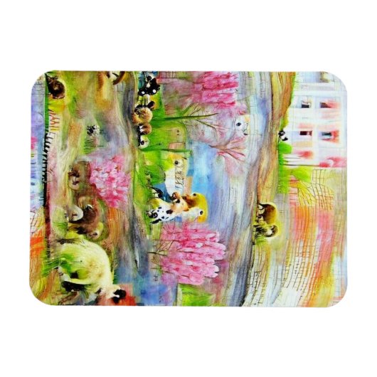 水彩風景 マグネット (横)