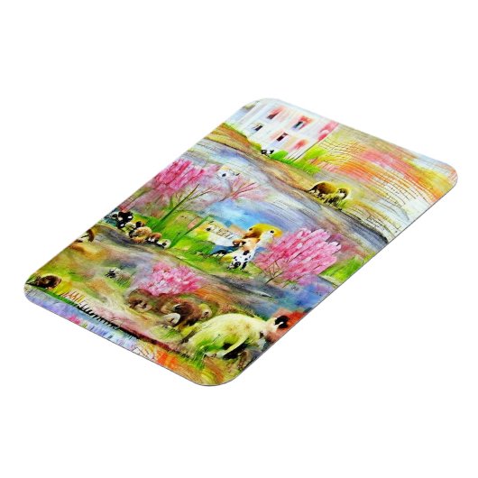 水彩風景 マグネット (左側)