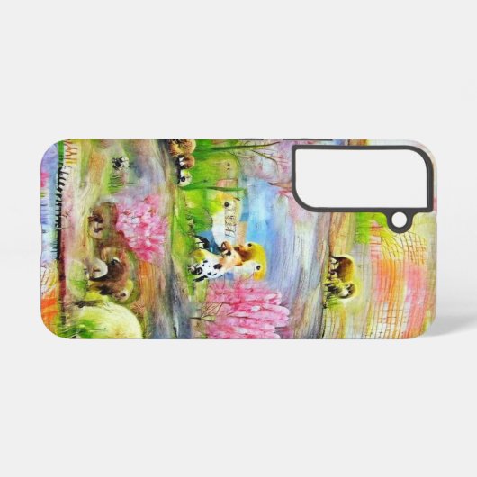 水彩風景 SAMSUNG GALAXYケース (裏面横)