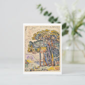 水彩風景by Paul Signacはがき ポストカード (スタンド正面)