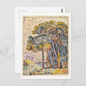 水彩風景by Paul Signacはがき ポストカード (正面/裏面)