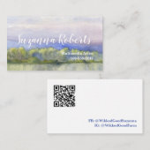 水彩風景QR 名刺 (正面/裏面)