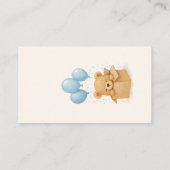 水彩風船おむつラッフルベビーシャワー エンクロージャーカード (裏面)