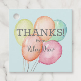 水彩風船バンチありがとう フェイバータグ