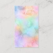 水彩風船ピンクブルーツインオムツラッフル エンクロージャーカード (裏面)