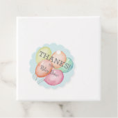 水彩風船ブルーありがとうホタテ フェイバータグ (インサイチュ)