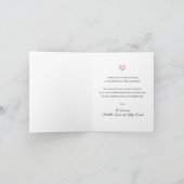 水彩風船ベビーシャワーサンキューカード サンキューカード (内部)