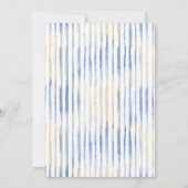 水彩風船ボーイ誕生日 招待状 (裏面)