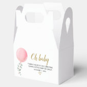 水彩風船付きベビーガールシャワーお気に入りボックス フェイバーボックス (オープン)