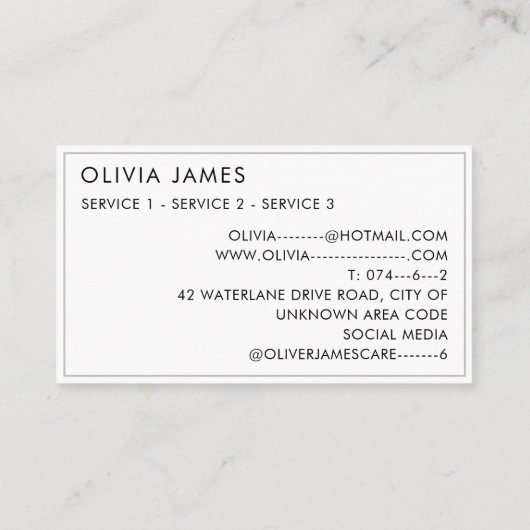 水彩風船子守育児 名刺 (裏面)