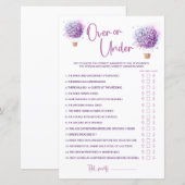 水彩風船花束 | アップ＆ダウンゲーム (正面/裏面)