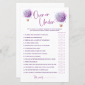 水彩風船花 | アップ＆ダウンゲーム (正面/裏面)