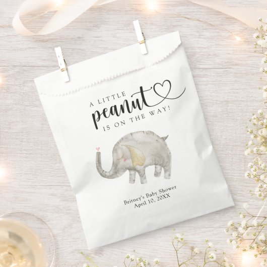 水彩風船象 フェイバーバッグ (クリップ留めされた状態)