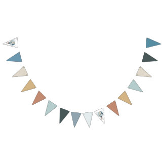 水彩風船//キッド誕生日 バンティングフラッグ