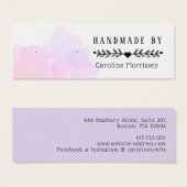 水彩飛沫飾りピアス ディスカード (正面&裏面)