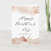 水彩飛沫 ハッピー マザーズデー カード (正面)